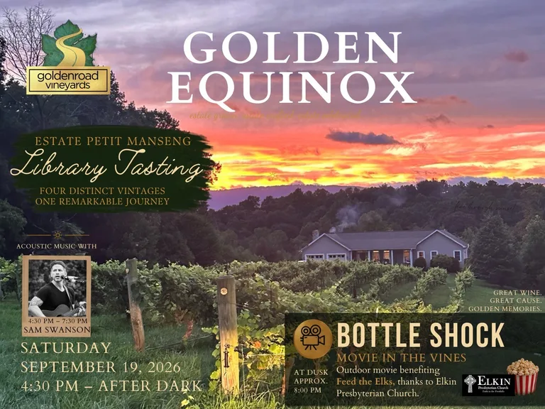 Celebrate the Golden Equinox: A Petit Manseng Harvest Celebration & Movie Night Fundraiser