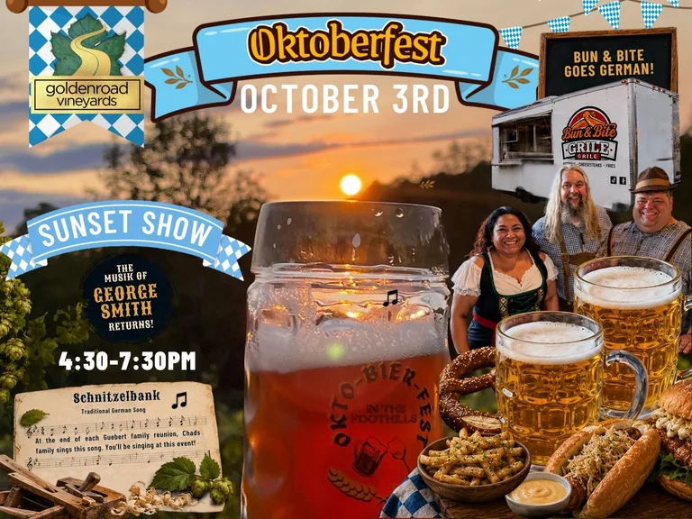 🍻🇩🇪 4th Annual Oktoberfest at Golden Road Vineyards | Sunset Show 🥨🍷