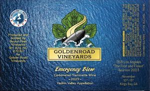 Emergency Blow label
